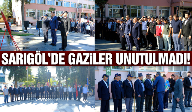 Sarıgöl'de 19 Eylül Gaziler Günü törenle kutlandı