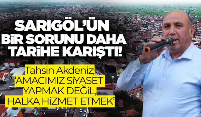 Sarıgöl'ün o mahallesinde su sorunu çözüldü!