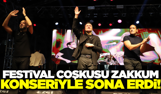 Saruhanlı'da festival coşkusu Zakkum konseriyle taçlandı!