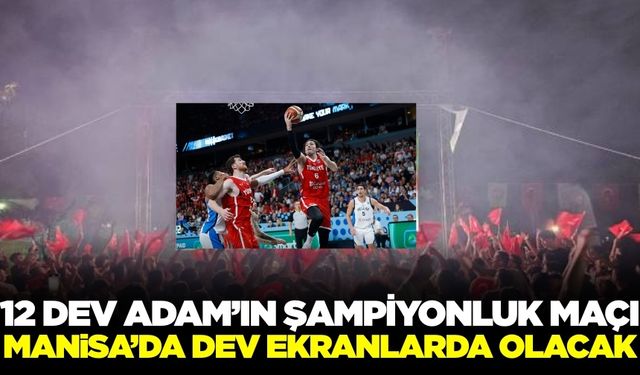 Türkiye'nin Avrupa şampiyonluğu maçı Manisa'da dev ekranlarda olacak