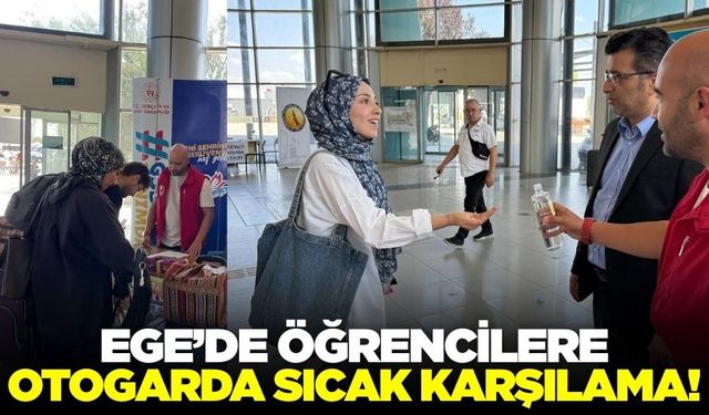 Üniversite eğitimi için gelen öğrenciler otogarda karşılandı!