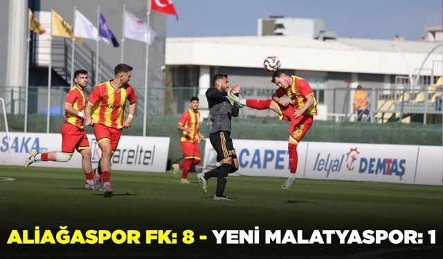 Aliağaspor FK, Yeni Malatyaspor’u mağlup etti