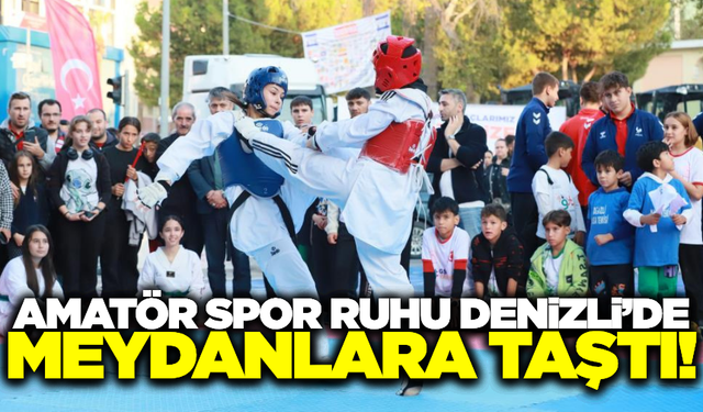 Denizli'de Amatör Spor Haftası coşkusu!