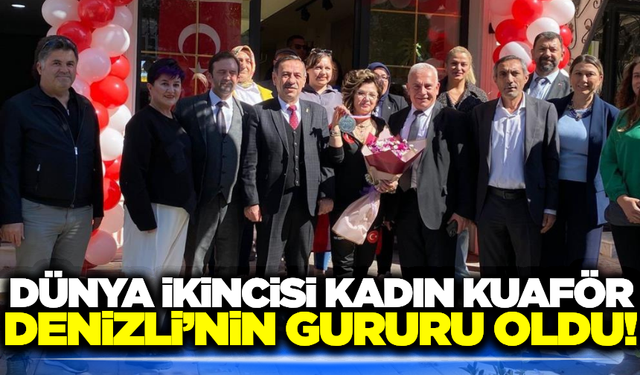 Denizlili kadın kuaförden büyük başarı!