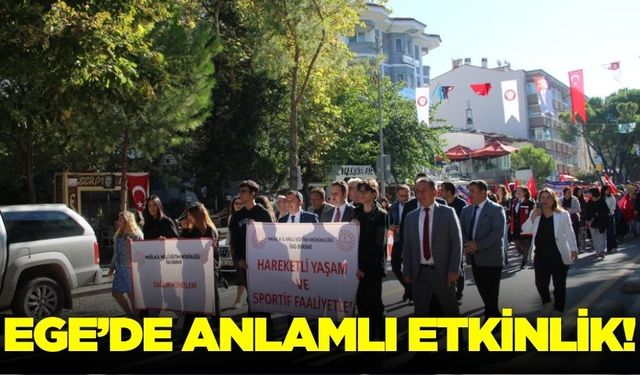 Ege'de Dünya Yürüyüş Günü etkinliği