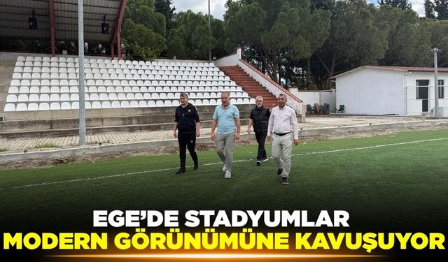 Ege'de Stadyum yenileme çalışmaları devam ediyor!