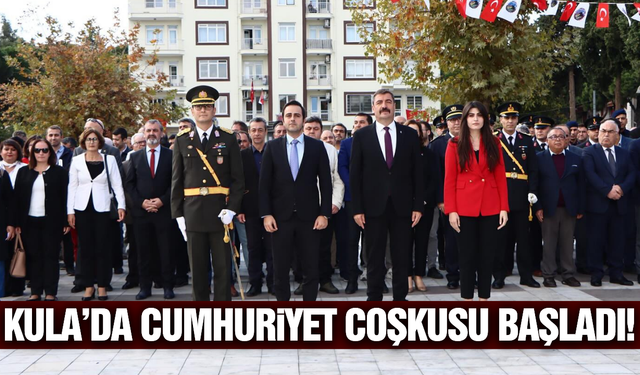 Kula'da 102. Yıl Cumhuriyet coşkusu başladı