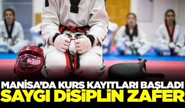 Manisa'da çocuklara taekwondo kursu