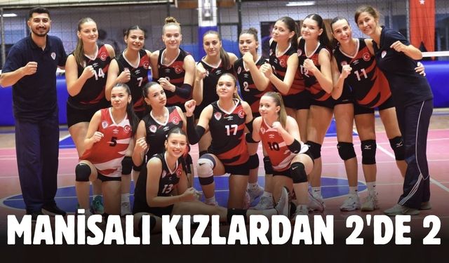 Manisalı kızlar set vermeden kazandı