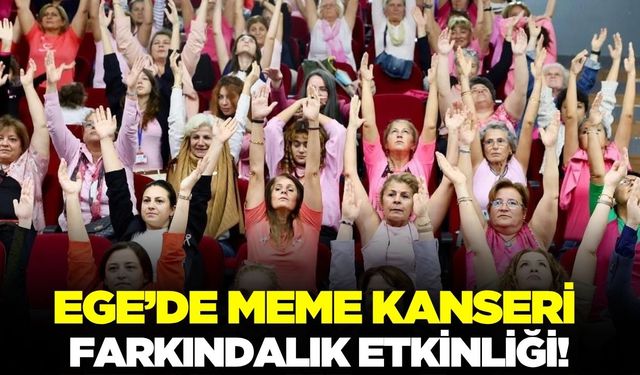 Ege'de meme kanseri farkındalık etkinliği