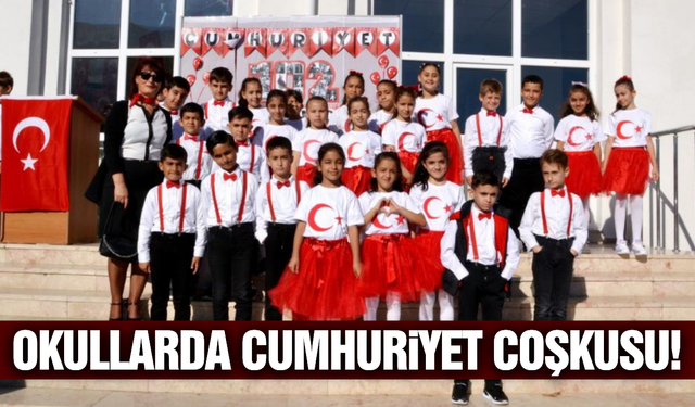 Manisa'da okullarda Cumhuriyet Bayramı coşkuyla kutlandı