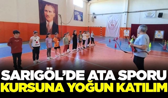 Sarıgöl'de okçuluk sporuna ilgi büyük!