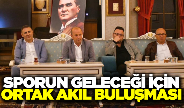 Yunusemre'de sporun geleceği için yeni yol haritası belirlendi!