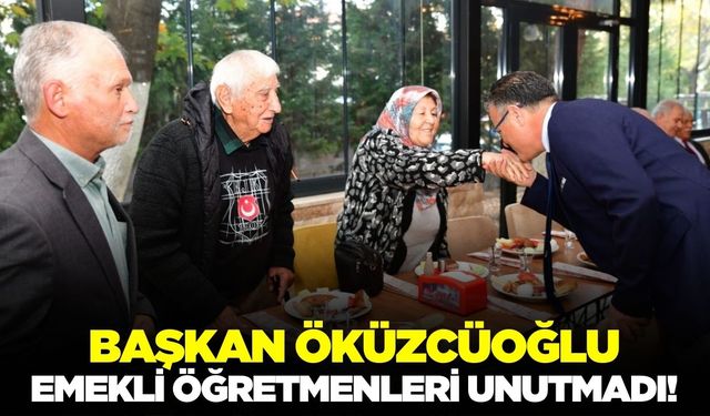 Ahmet Öküzcüoğlu, emekli öğretmenlerle bir araya geldi