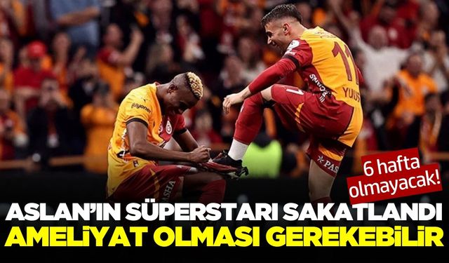 Galatasaray'a yıldız futbolcusundan kötü haber geldi
