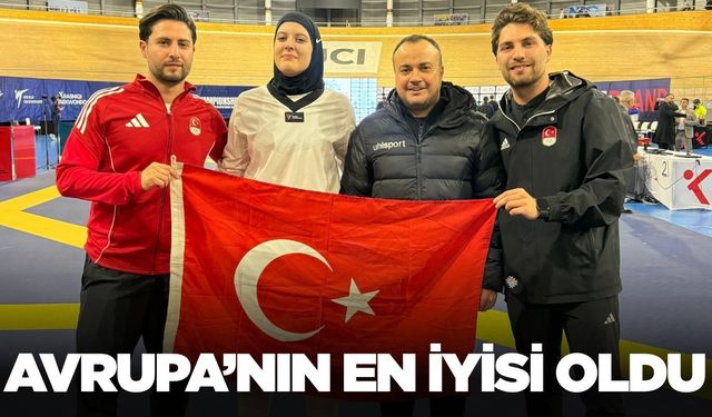 Egeli genç sporcu Avrupa Şampiyonu oldu