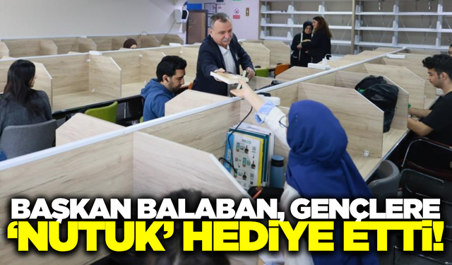 Başkan Balaban'dan 10 Kasım'da anlamlı hediye!