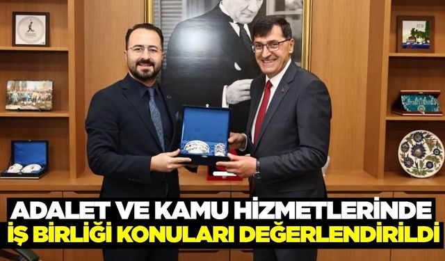 Başkan Kahveci'den Baro Başkanı Sunay'a ziyaret!