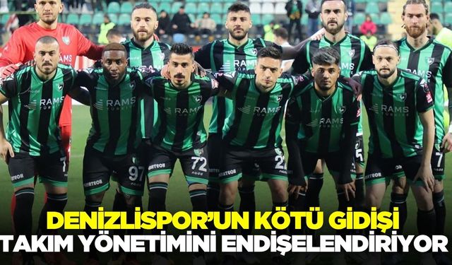 Denizlispor’un kötü gidişi sürüyor