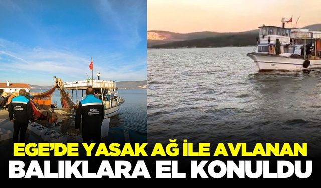 Ege'de balıklara el konuldu!