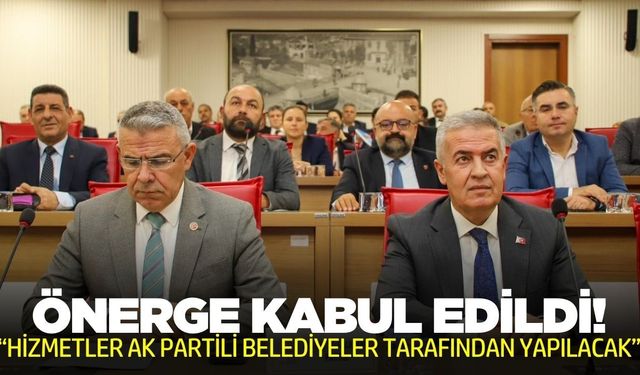 Başkan Erol, "Hizmetler sadece AK Partili Belediyeler tarafından yürütülecektir"