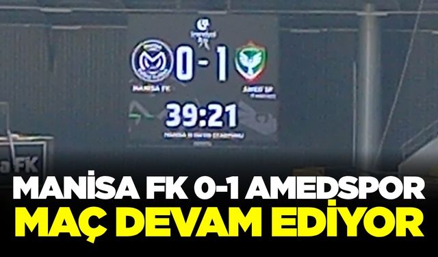 Manisa FK evinde yenik duruma düştü...
