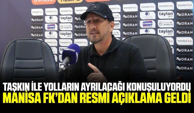 Manisa FK'dan Taner Taşkın açıklaması