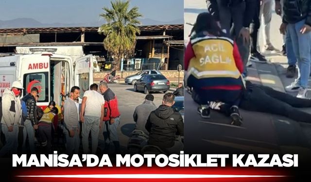 Alaşehir'de motosiklet kazası: 1 yaralı