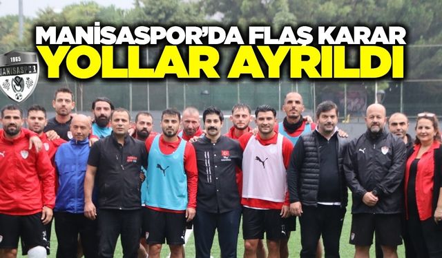 Manisaspor'da şok ayrılık...