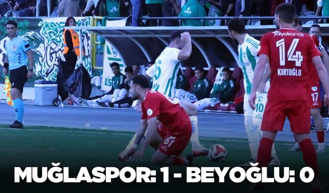 Muğlaspor sahasında Beyoğlu Yeni Çarşıspor’u mağlup etti