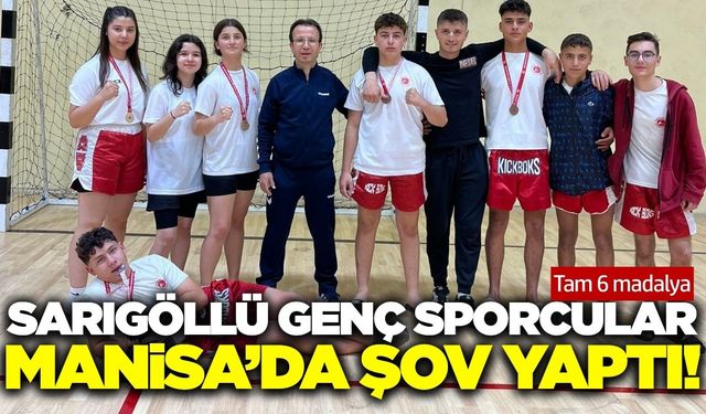 Sarıgöllü sporcular Manisa'da fırtına gibi esti