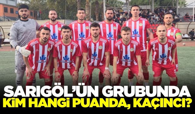 Sarıgöl'ün grubunda kim kaç puanla, kaçıncı sırada? İşte detaylar