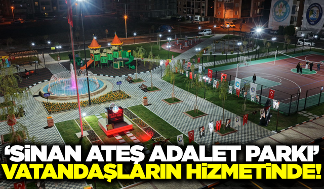 "Sinan Ateş Adalet Parkı" Salihli'de törenle açıldı!