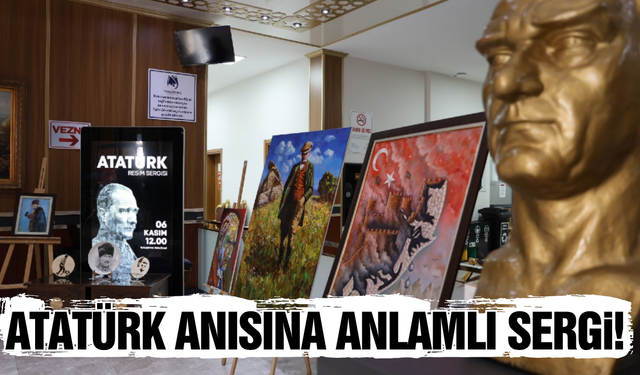 Yunusmere'de Atatürk'ün anısına özel resim sergisi