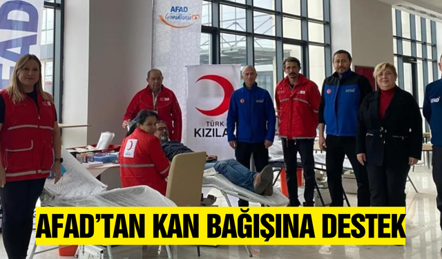 Kan bağışı kampanyası büyük ilgi gördü!