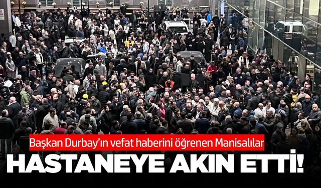 Başkan Durbay’ın vefatı sonrası vatandaşlar hastaneye akın etti