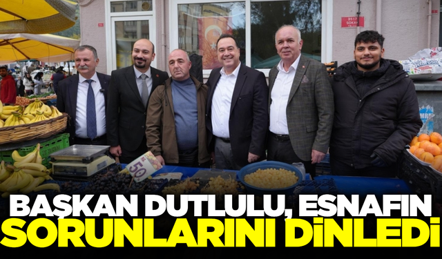 Başkan Dutlulu, Karaköy pazarında esnafla bir araya geldi