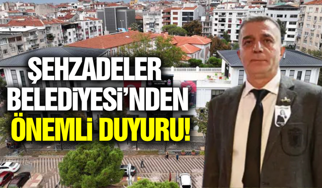 Şehzadeler Belediyesi duyurdu: 'Tebrik kabul edilmeyecek'