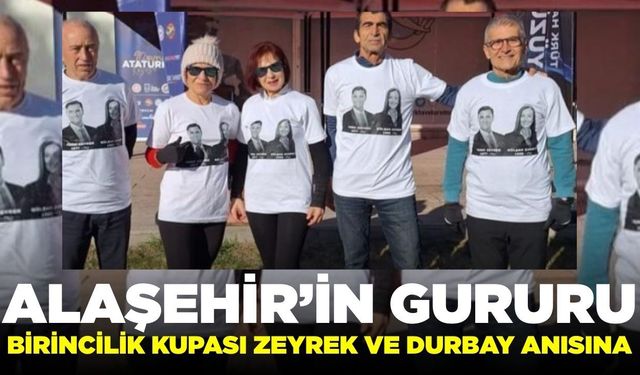 Alaşehir'de 68 yaşındaki kadın birincilik kupasını, Zeyrek ve Durbay için aldı!