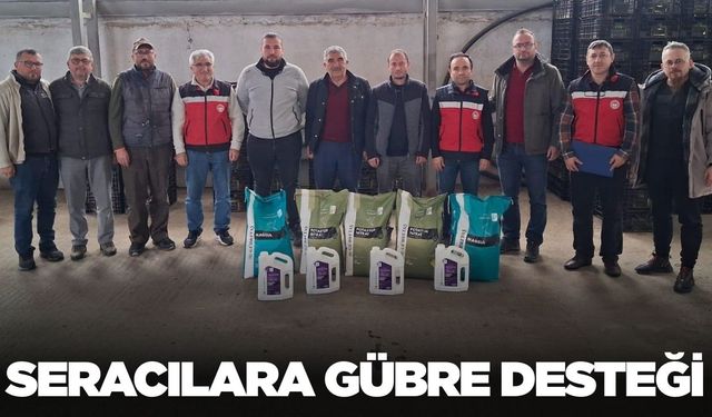 Ege'de seracılara gübre desteği