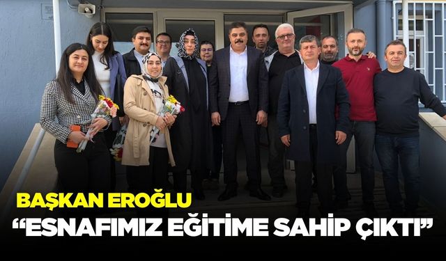 Başkan Emrah Eroğlu’ndan Esnafa Eğitime Destek Teşekkürü