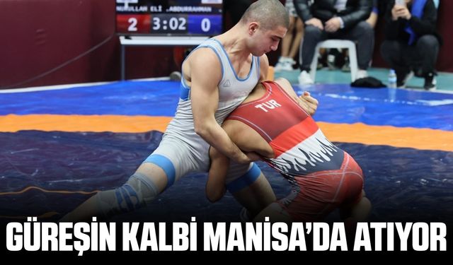 Genç güreşçiler Manisa'da mindere çıkıyor
