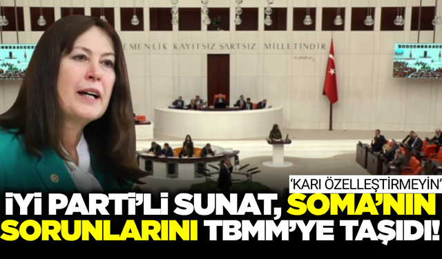 İYİ Parti Manisa Milletvekili Şenol Sunat'tan Soma için kritik çağrı!