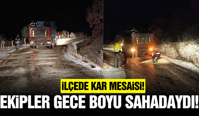 Kula'da etkili olan kar, ekiplerini teyakkuza geçirdi!