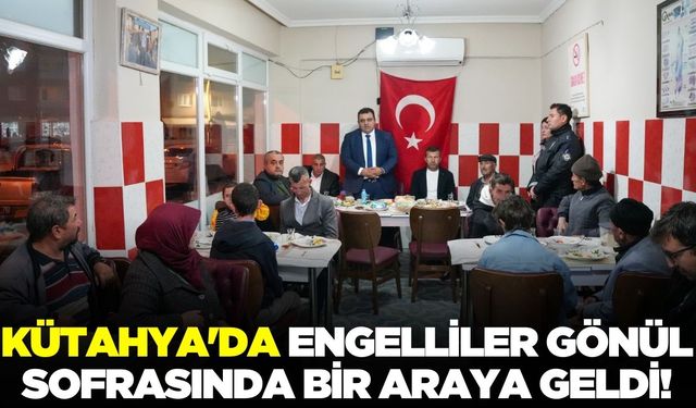 Kütahya'da engelliler gönül sofrasında buluştu