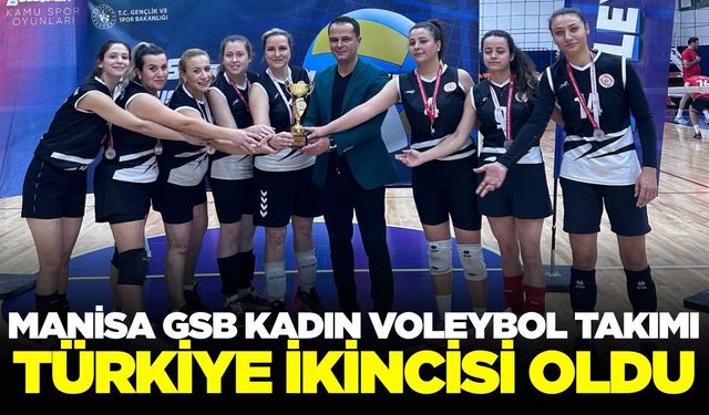 Manisa'nın kadın voleybol takımı Türkiye ikincisi oldu