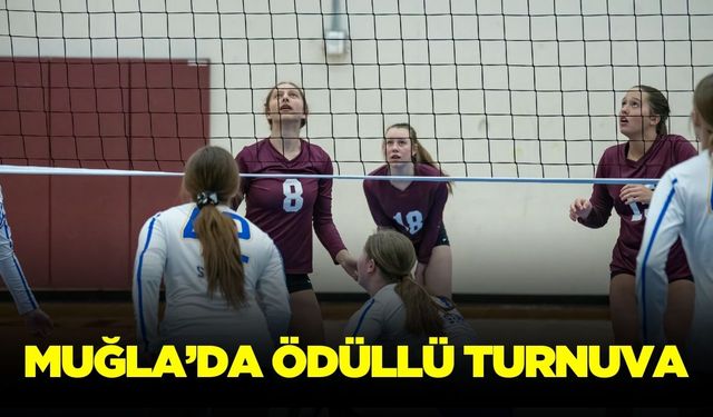 Muğla'da ödüllü Voleybol Turnuvası
