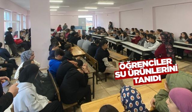 Aydın'da öğrencilere su ürünleri tanıtıldı