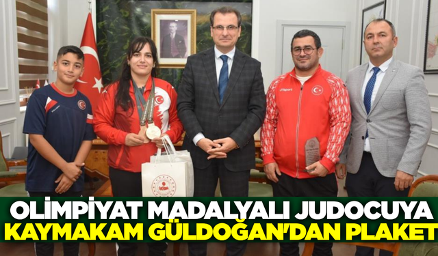 Kaymakam Güldoğan, Milli judocuyu makamında ağırladı
