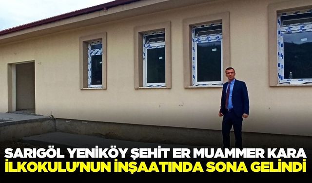 Sarıgöl'deki okul projesinde sona yaklaşıldı!
